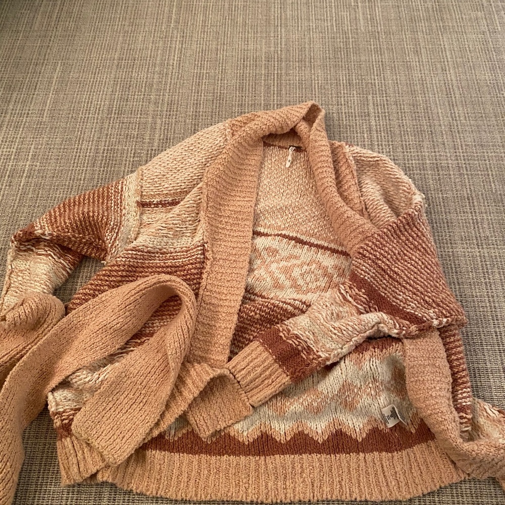 Free People Chunky Wrap Sweater